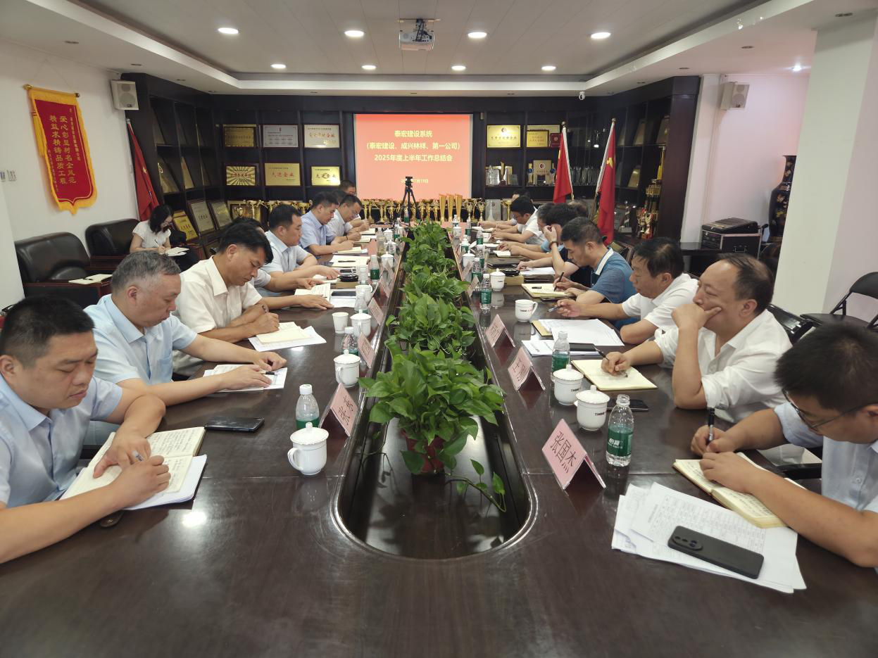 泰宏建设系统召开2025年半年度工作会议